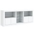Aparador con luces LED blanco 162x37x67