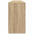 Aparador con luces LED roble Sonoma 162x37x67