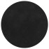 Alfombra de pelo corto suave lavable HUARTE negro Ø 200