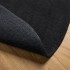 Alfombra de pelo corto suave lavable HUARTE negro Ø 200