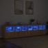 Aparador con luces LED roble Sonoma 283x37x67