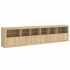 Aparador con luces LED roble Sonoma 283x37x67