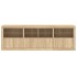 Aparador con luces LED roble Sonoma 202x37x67
