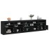 Aparador con luces LED negro 283x37x67