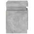 Mesitas de noche con luces LED 2 uds gris hormigón 35x39x55