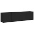 Muebles para TV de pared 2 unidades negro 80x30x41
