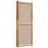 Biombo divisor de 4 paneles gris taupe 280x180