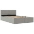 Cama hidráulica almacenaje sin colchón gris claro 140x200