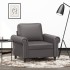 Sillón cuero sintético gris 60