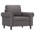 Sillón cuero sintético gris 60