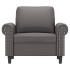 Sillón cuero sintético gris 60
