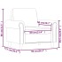 Sillón cuero sintético gris 60