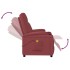 Sillón de masaje de cuero sintético rojo