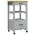 Carrito de cocina MONZA madera maciza de pino 48x40x90