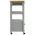 Carrito de cocina MONZA madera maciza de pino 48x40x90