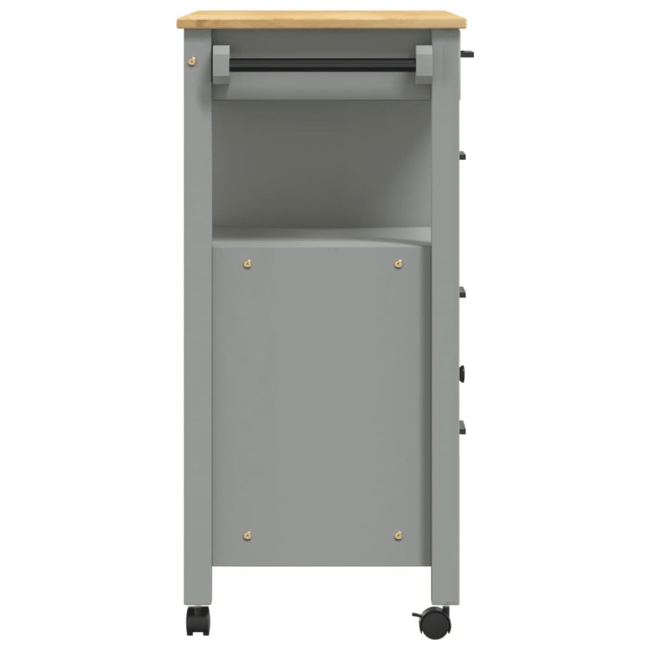 Carrito de cocina MONZA madera maciza de pino 84x40x90