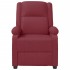 Sillón de masaje de cuero sintético rojo