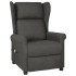 Sillón de masaje de tela gris