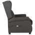 Sillón de masaje de tela gris