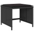 Set de comedor jardín 11 pzas con cojines ratán sintético