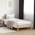 Estructura de cama sin colchón madera maciza de pino 100x200