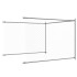 Jaula de perros con puerta acero galvanizado gris 12x2x1,5
