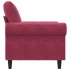 Sillón de terciopelo rojo tinto 60
