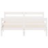 Estructura de cama sin colchón madera de pino blanca 120x200