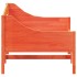 Sofá cama sin colchón madera maciza pino marrón cera 90x190