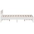 Estructura de cama sin colchón madera de pino blanca 140x200