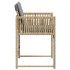 Sillones jardín con cojines 4 uds ratán sintético beige