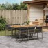 Set comedor jardín 7 pzas y cojines ratán sintético