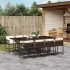 Set comedor para jardín 9 pzas y cojines ratán sintético