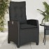 Sillones reclinable jardín cojines 2 uds ratán sintético