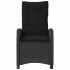 Sillones reclinable jardín cojines 2 uds ratán sintético