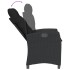 Sillones reclinable jardín cojines 2 uds ratán sintético
