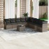 Set de sofás de jardín 10 pzas con cojines ratán sintético