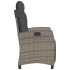Sillones reclinables jardín con reposapiés 2 uds ratán PE