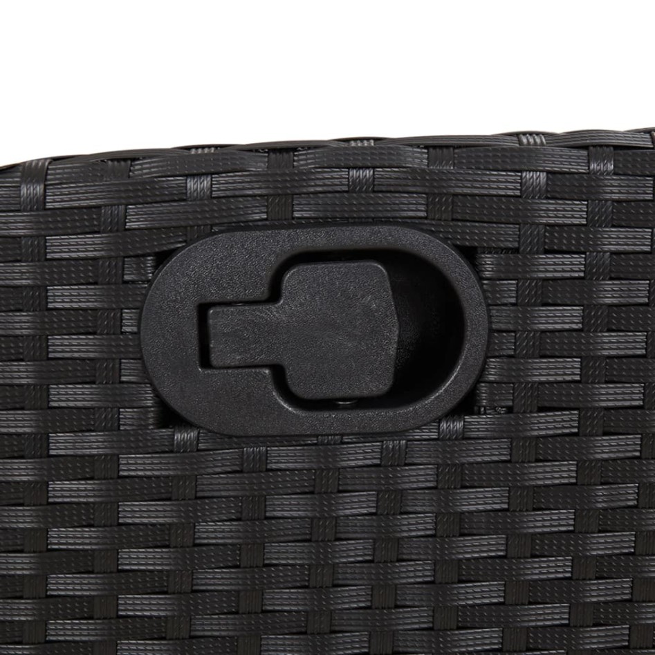 Set comedor de jardín 3 pzas con cojines ratán sintético