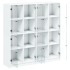 Estantería con puertas madera de ingeniería negro 136x37x142