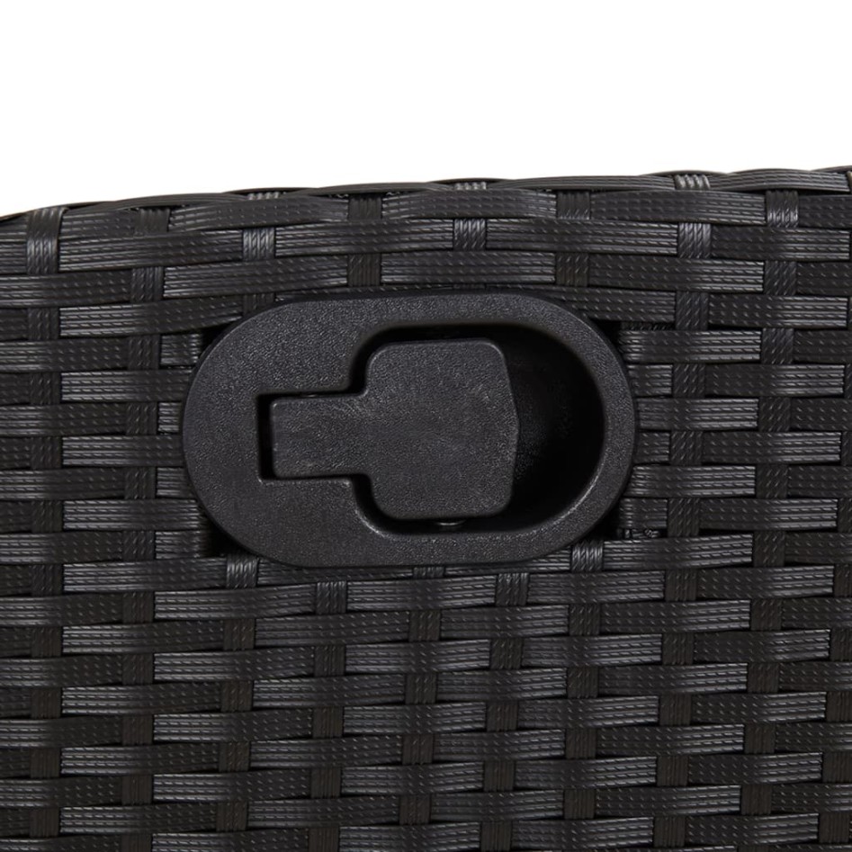 Sillones reclinables jardín con reposapiés 2 uds ratán PE