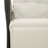 Sillones reclinables jardín con reposapiés 2 uds ratán PE