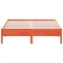Cama sin colchón madera maciza de pino marrón cera 120x200