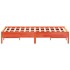 Cama sin colchón madera maciza de pino marrón cera 120x200