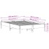 Cama sin colchón madera maciza de pino marrón cera 120x200