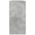 Estantería con puertas madera de ingeniería gris 204x37x75