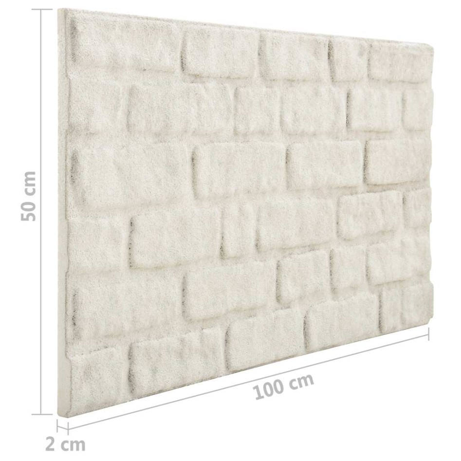 Paneles de pared 3D diseño de ladrillo 10 uds EPS