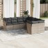 Set de sofás de jardín 8 pzas y cojines ratán sintético