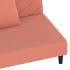 Sofá cama de 2 plazas con dos almohadas terciopelo