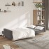 Sofá cama de 2 plazas tela gris